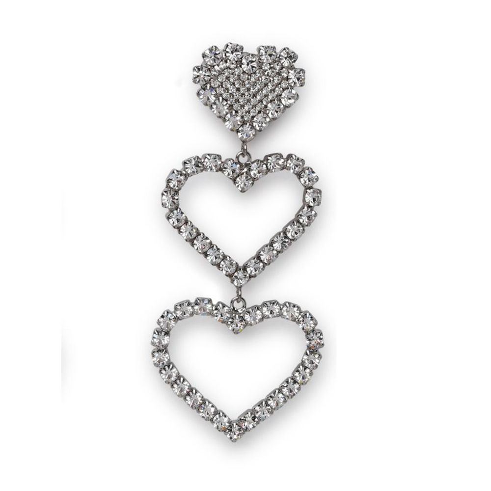 ALESSANDRA RICH Silver Brass Earrings - Picture 2 of 3